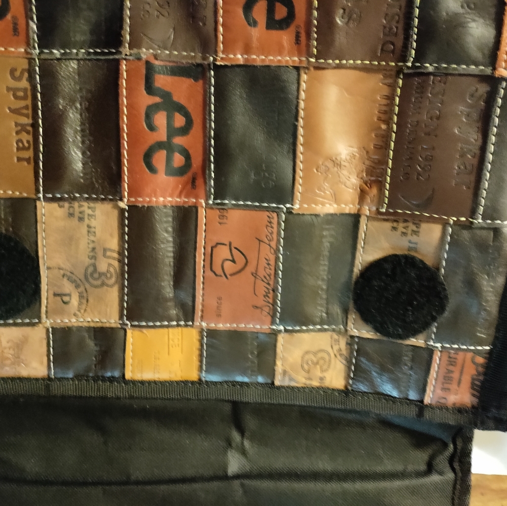 Levis Leather Patch Work Messenger Bag. - image 5